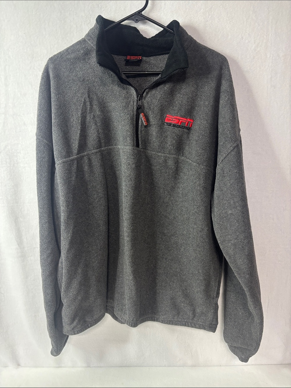 Men’s ESPN Charcoal Gray Quarter-Zip Fleece Pullover